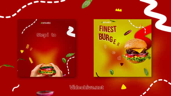 Fast Food instagram - VideoHive 44092940