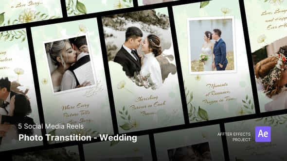 Social Media Reels Photo Transtition Wedding After Effects Template - VideoHive 48914281