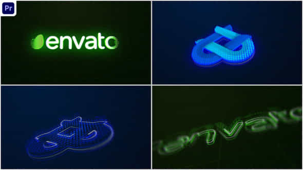 Glowing Logo Reveal - VideoHive 48459850