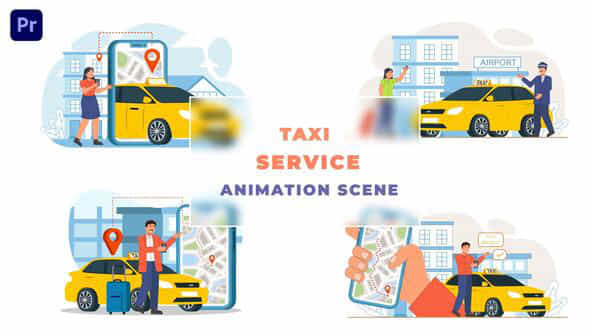 Online Book Taxi - VideoHive 43419095