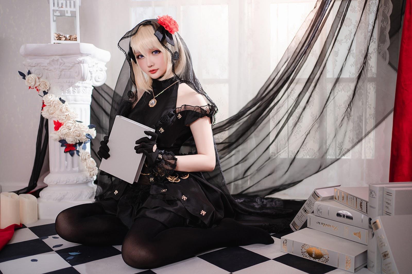 Cosplay 星之迟迟Hoshilily Z23婚纱(18)