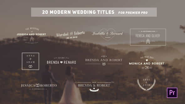 Cinematic Wedding Titles - VideoHive 22807684