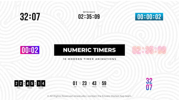 Numeric Timers - VideoHive 46269026