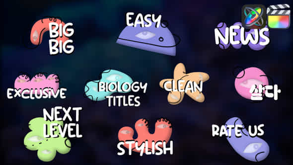 Biology Cells Titles - VideoHive 48337911