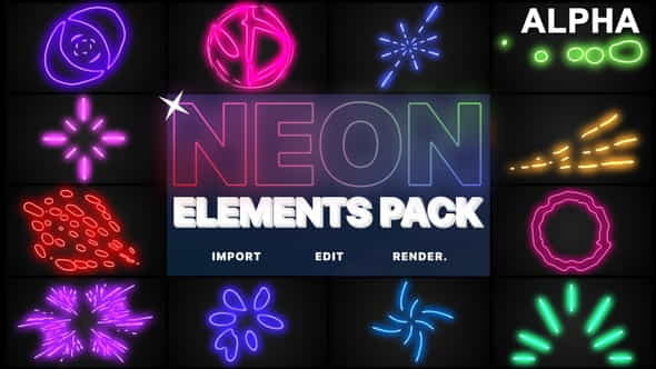 Neon Elements | Motion Graphics - VideoHive 24570563