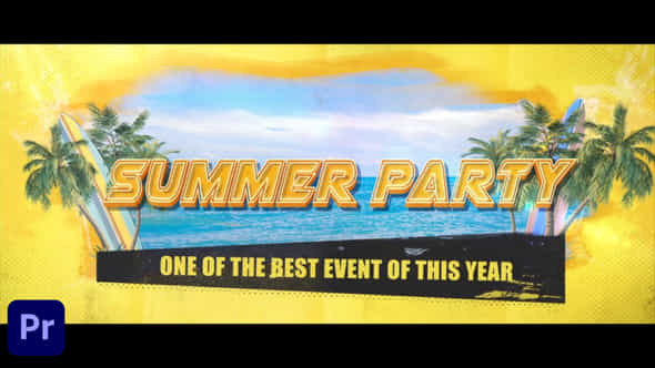 Summer Event Beach Tropical Party Opener - VideoHive 48997544