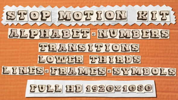 Stop motion Kit - VideoHive 5122179