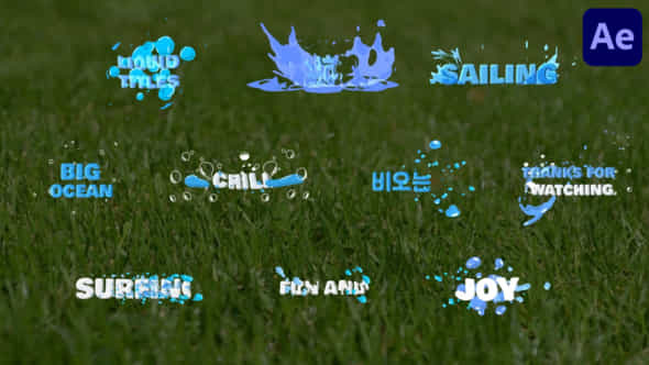 Liquid Titles After Effects - VideoHive 51118690