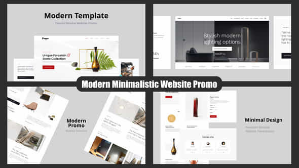 Modern Minimalistic Website Promo - VideoHive 40334769