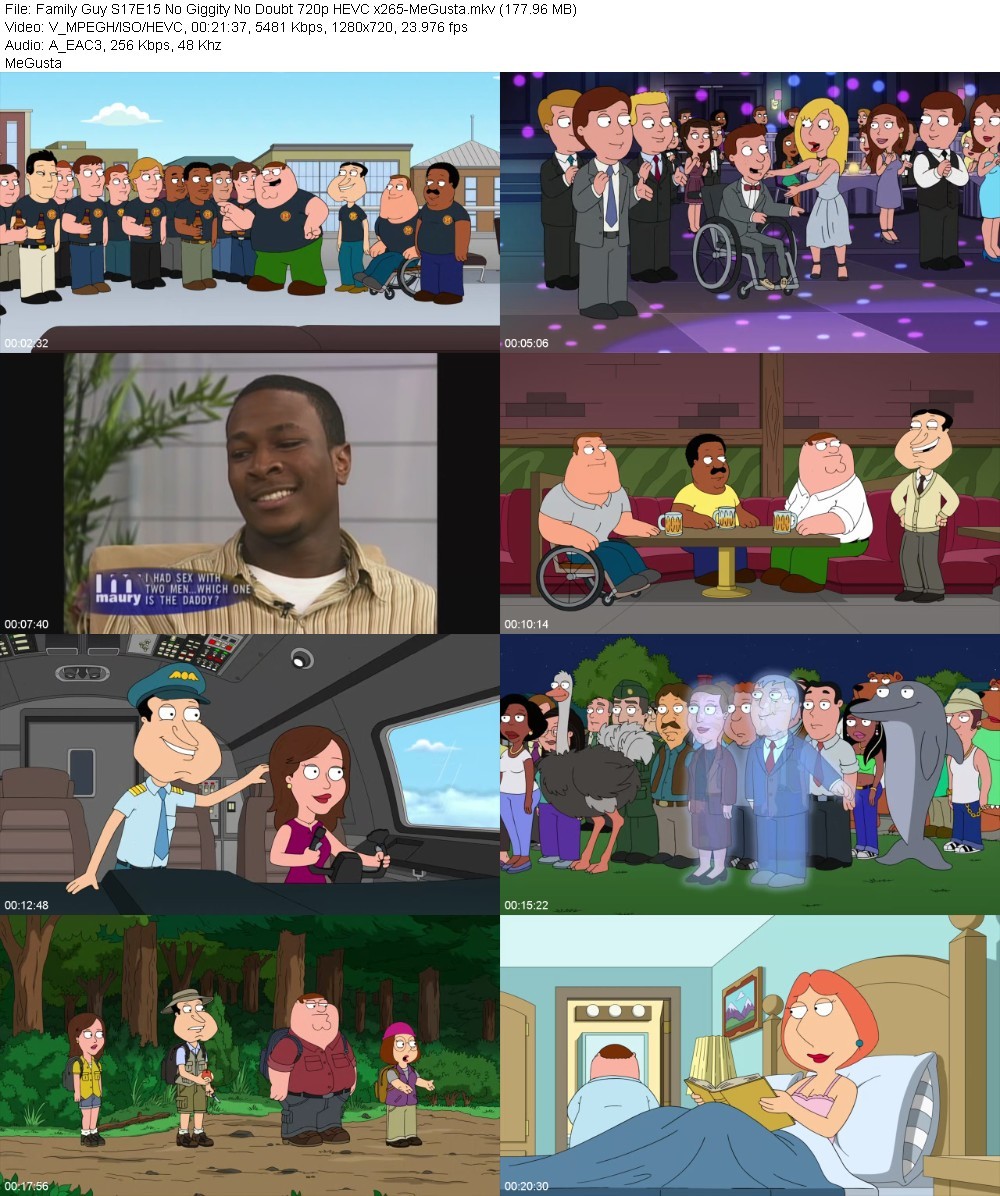 Family Guy S17E15 No Giggity No Doubt 720p HEVC x265-MeGusta