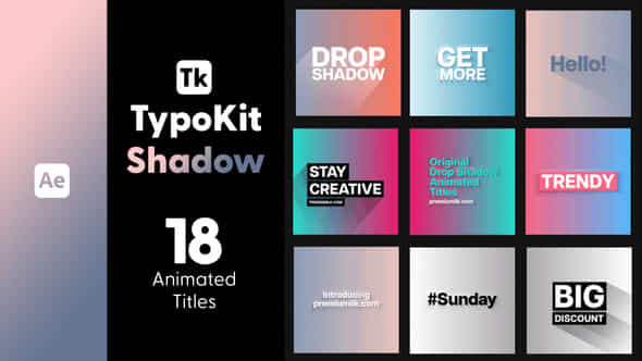 Typo Kit Shadow - VideoHive 44564873