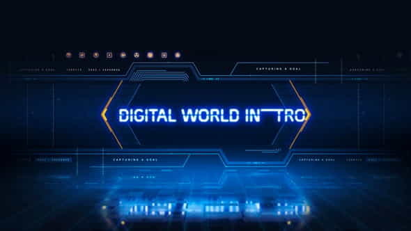 Digital World Intro - VideoHive 28445833