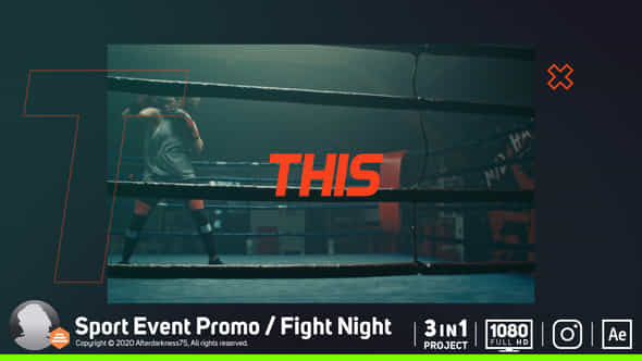 Sport Event Promo Fight Night - VideoHive 24927370