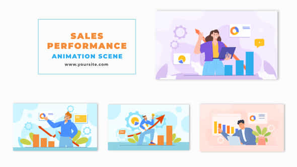 Sales Performance Analyzing - VideoHive 47494521