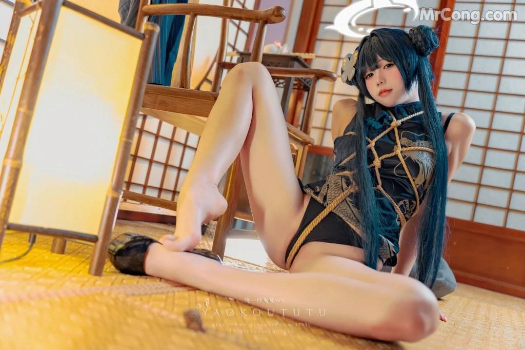 Coser@黏黏团子兔: 碧蓝档案·妃咲&胭脂 (85 photos )(27)
