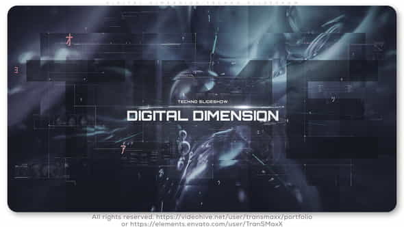 Digital Dimension Techno Slideshow - VideoHive 25765666