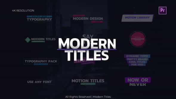 Modern Titles - VideoHive 30180891