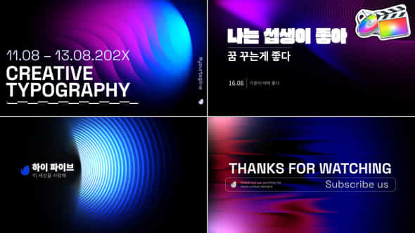 Creative Typography For Fcpx - VideoHive 51948750