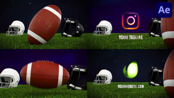 American Football Logo - VideoHive 47191860