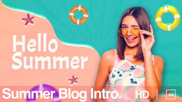 Summer Blog Intro - VideoHive 38389112