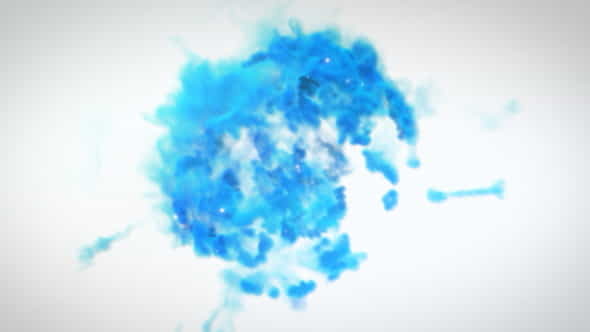 Blue Smoke Logo Reveal - VideoHive 7511878