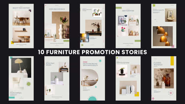 Furniture Promotion Stories - VideoHive 35882079