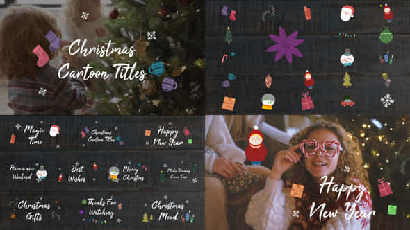 Christmas Cartoon Titles - VideoHive 41001728