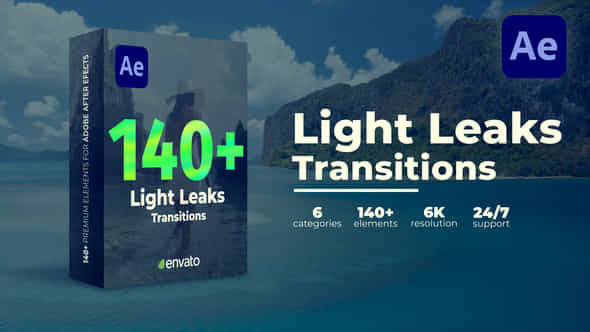 Light Leaks Transitions - VideoHive 43311023