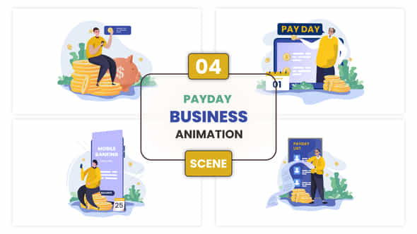 Payday Business Animation Scene - VideoHive 53222921