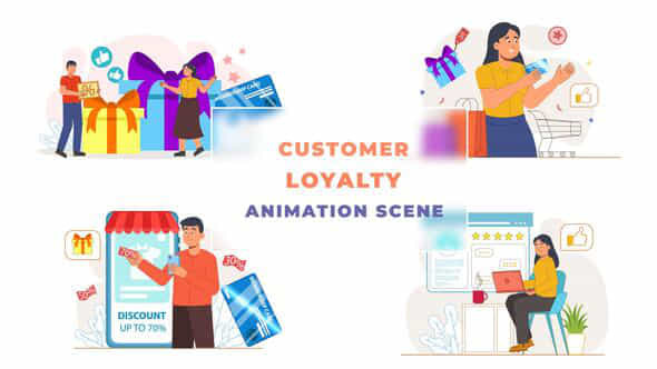 Customer LoyaltyAnimation Scene - VideoHive 43043380