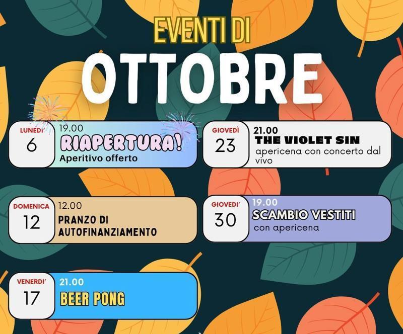 Castel Bolognese, ottobre al Circolo ARCI: aperitivi, musica e tanta socialità