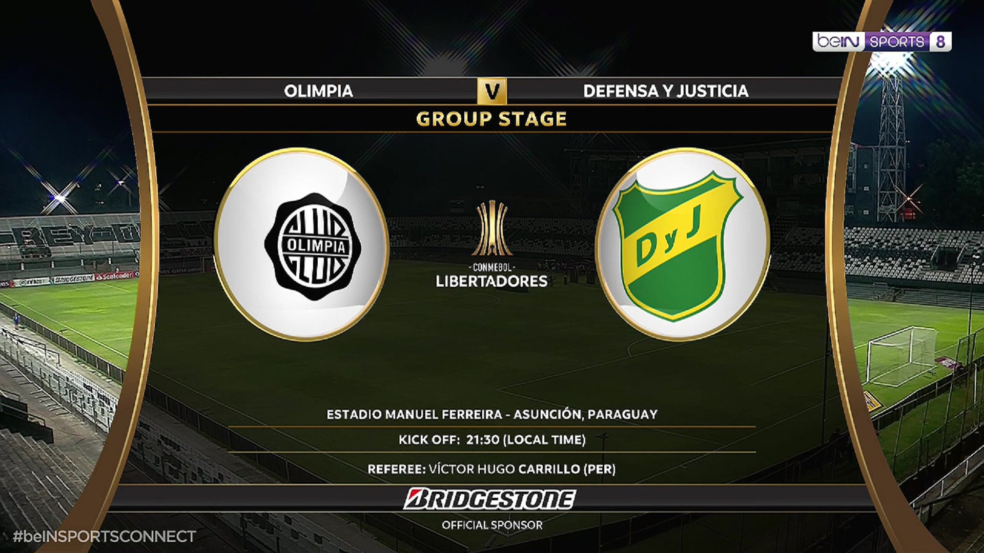 Copa Libertadores Olimpia vs Defensa y Justicia 11/03/2020