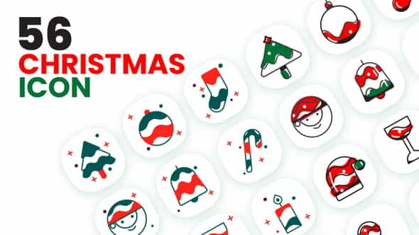 Christmas Icon Pack - VideoHive 34562622