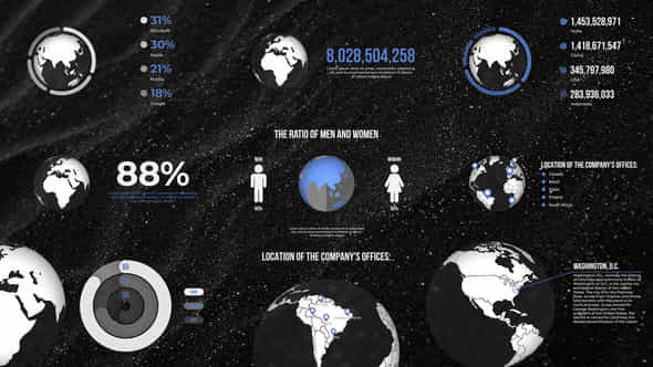 Infographics Planet - VideoHive 54477127