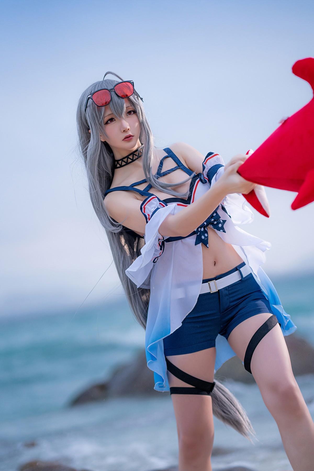 Cosplay 星之迟迟Hoshilily 斯卡蒂(14)