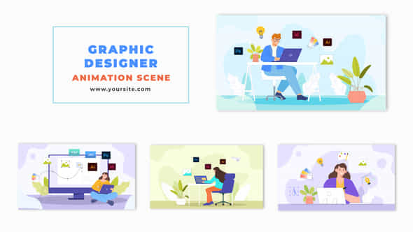 Animated Graphic Designer - VideoHive 47495034