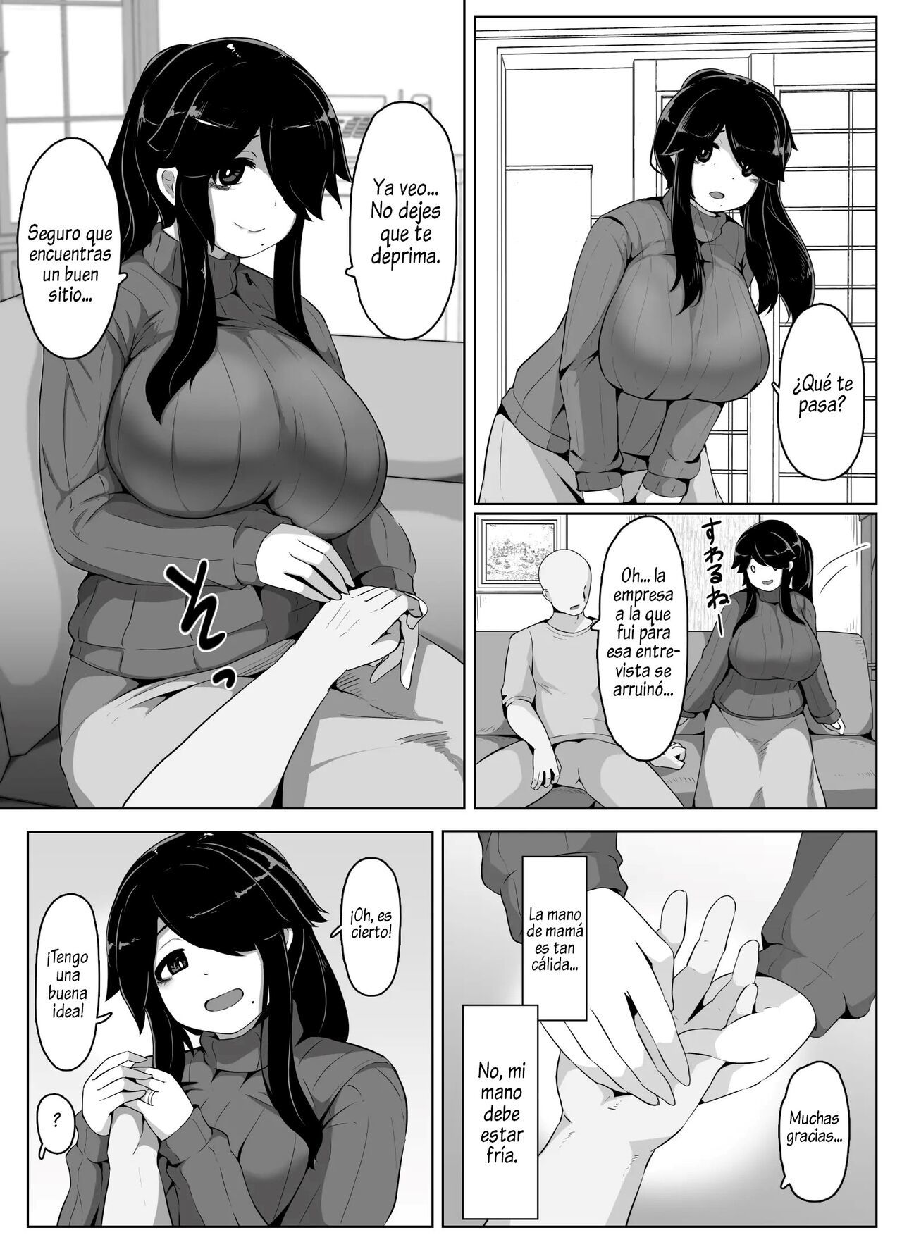 [hahayamoya (moya)] Oyasumi, Okaa-san I  Good Night, Mom I [Spanish]  [Al Chile no Sé Scan]