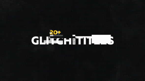 Glitch Titles Pack 20+ - VideoHive 19458340