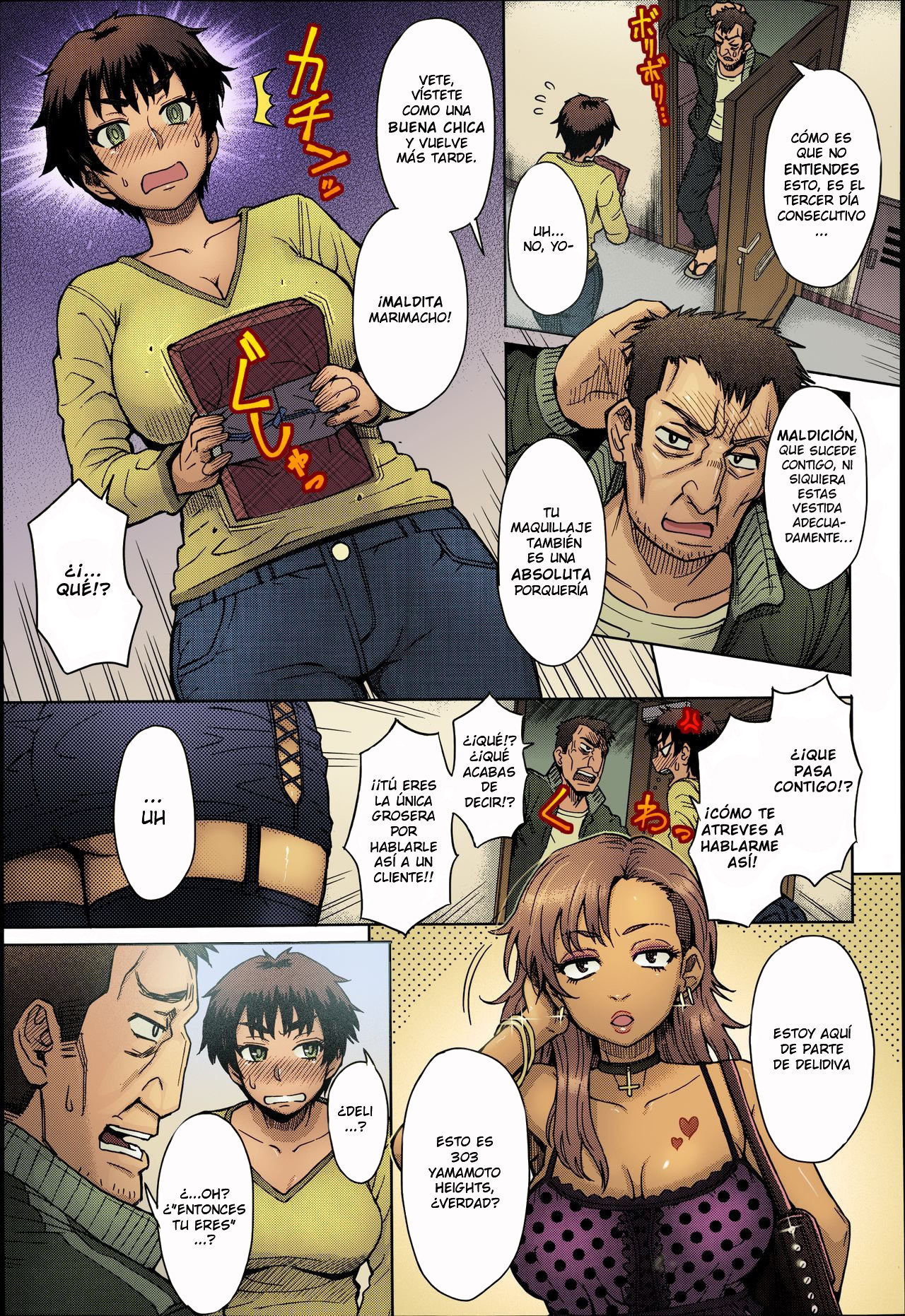 [Itou Eight] Hikkoshi no Aisatsu wa Shinchou ni...  Tenga Cuidado Al Saludar A Sus Nuevos Vecinos (COMIC Anthurium 016 2014-08) [Spanish] [Colorized]