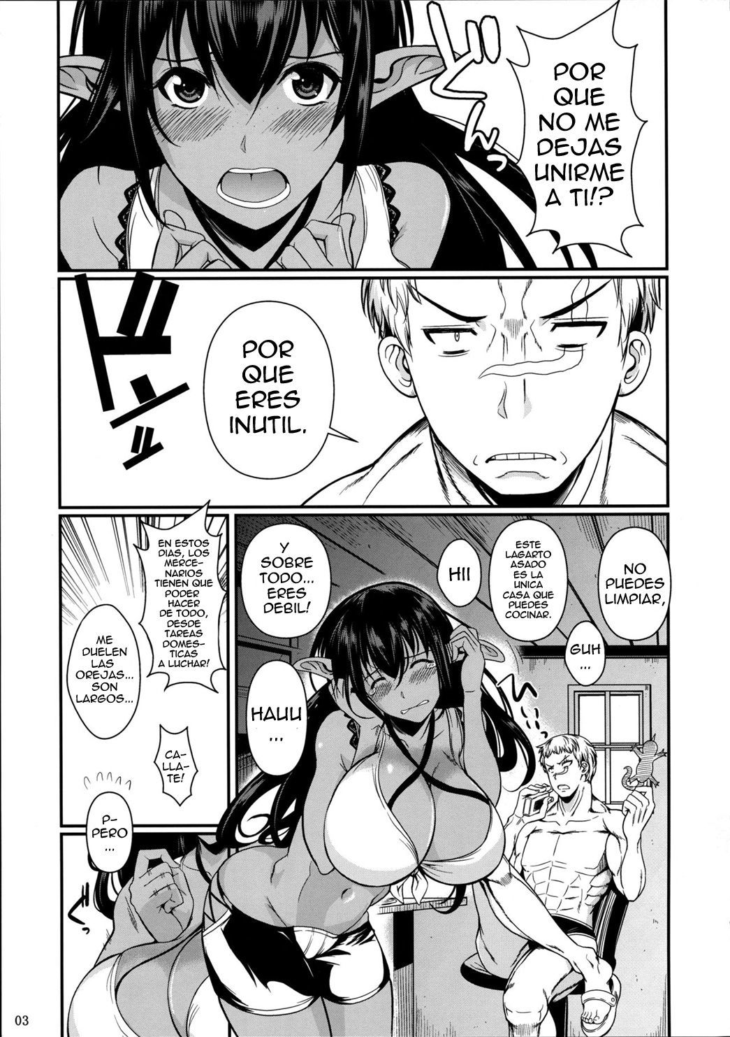 (C86) [Shoot The Moon (Fuetakishi)] Tatta Hitori no Youheidan 3 - Elf to Dorei Auction  Ejército Mercenario de un Solo Hombre 3 [Spanish] [Avocato]