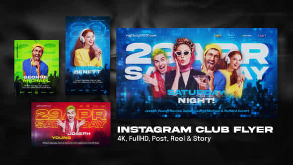 Instagram Club Flyer - VideoHive 50714587