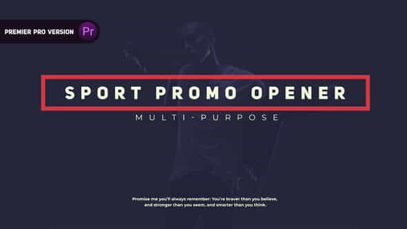 Sport | Promo Opener - VideoHive 25071487