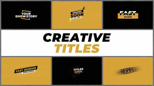 Creative Titles 1.0 - VideoHive 42010891