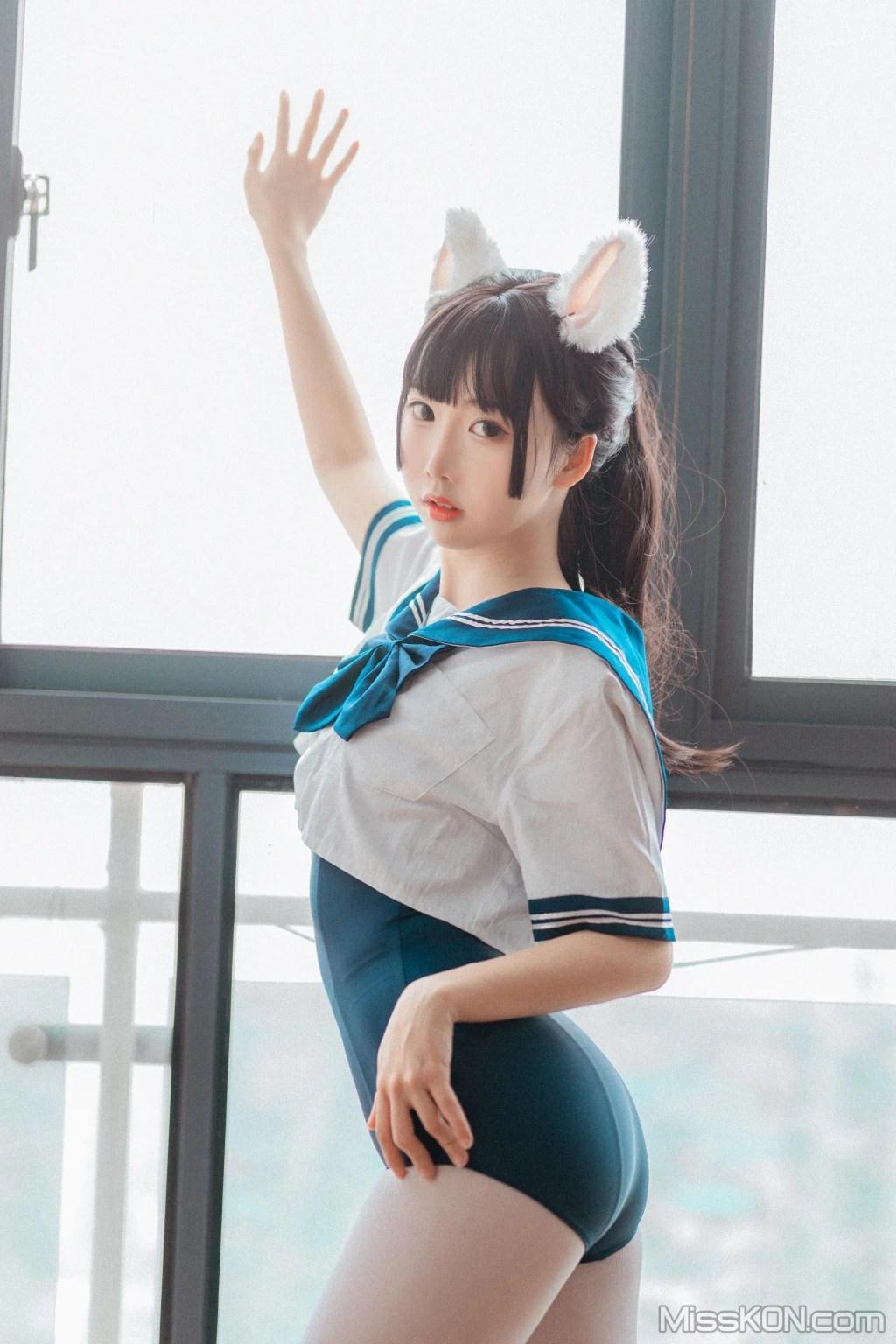 Coser@面饼仙儿 No.099: 水手服 死库水 (35 photos)