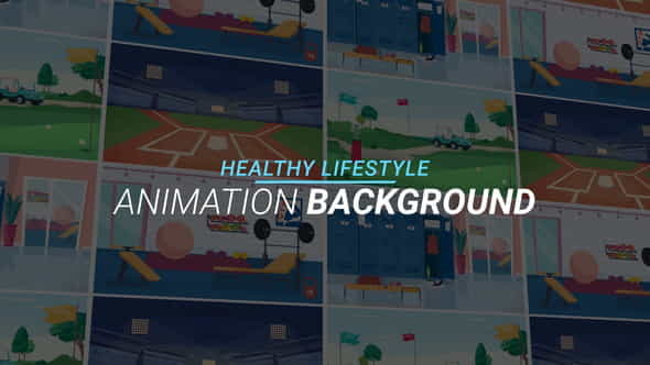 Healthy lifestyle - Animation background - VideoHive 34221839