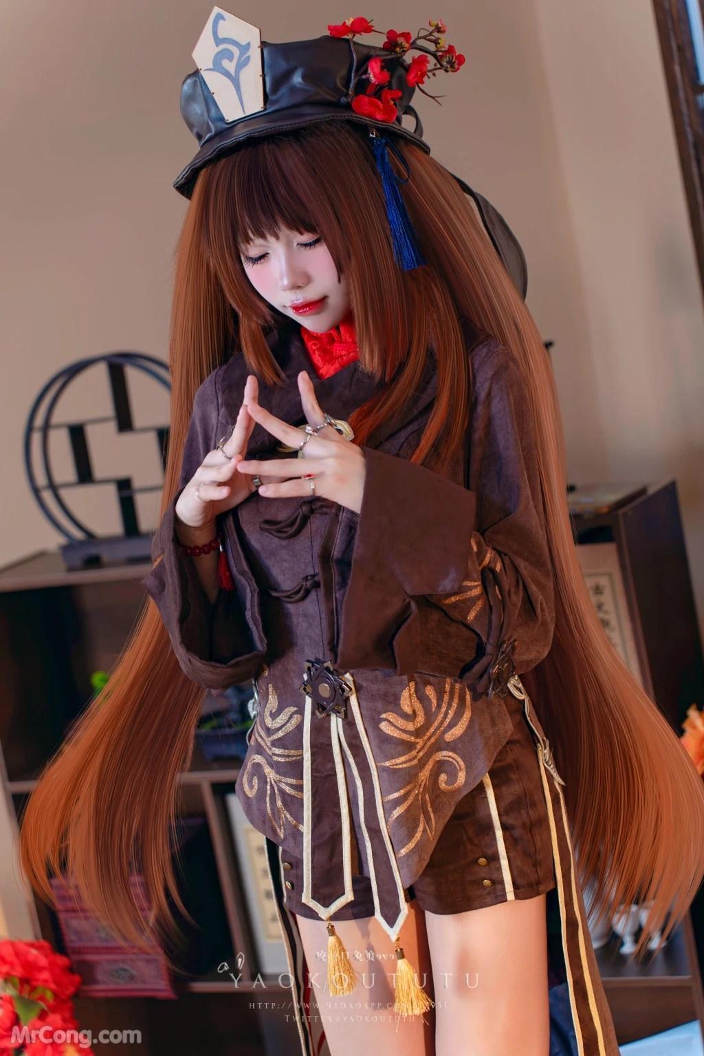 Coser@黏黏团子兔: 往生堂堂主胡桃&ミチノチモシーキミノキモチ (66 photos )(62)