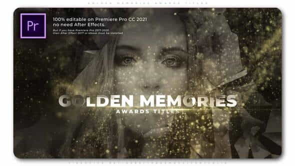 Golden Memories Awards Titles - VideoHive 33756889