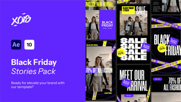 Black Friday Promo Stories Pack - VideoHive 53351893