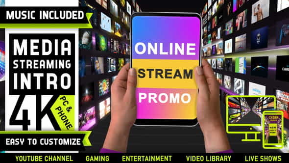 Media Streaming Content Intro Logo - VideoHive 29327378