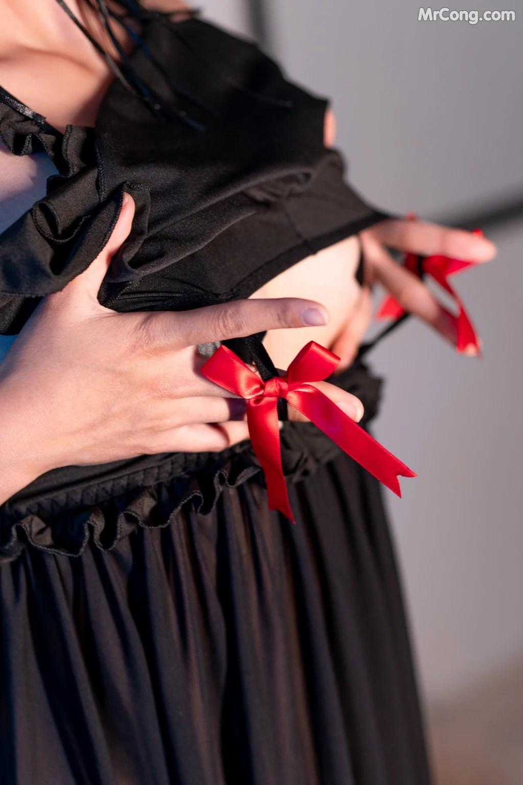 Coser@蠢沫沫 (chunmomo) Vol.053: 黑睡裙 (40 photos)(15)